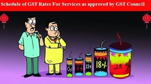 Schedule of GST Rates For Services as approved by GST Council