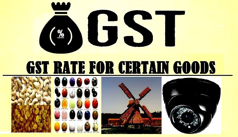 Revised GST Rate on Certain Goods as per GST Council Meeting held on 11th June, 2017