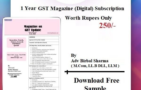 Person liable for Registration under GST with Amendment